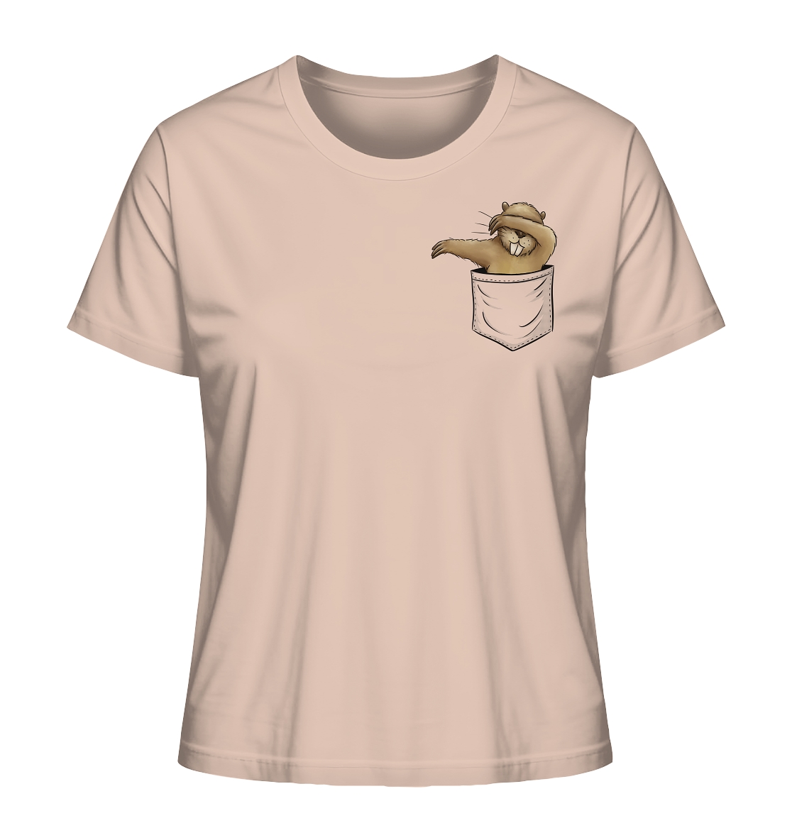 Dabbender Biber in Deiner Tasche - Ladies Organic Shirt