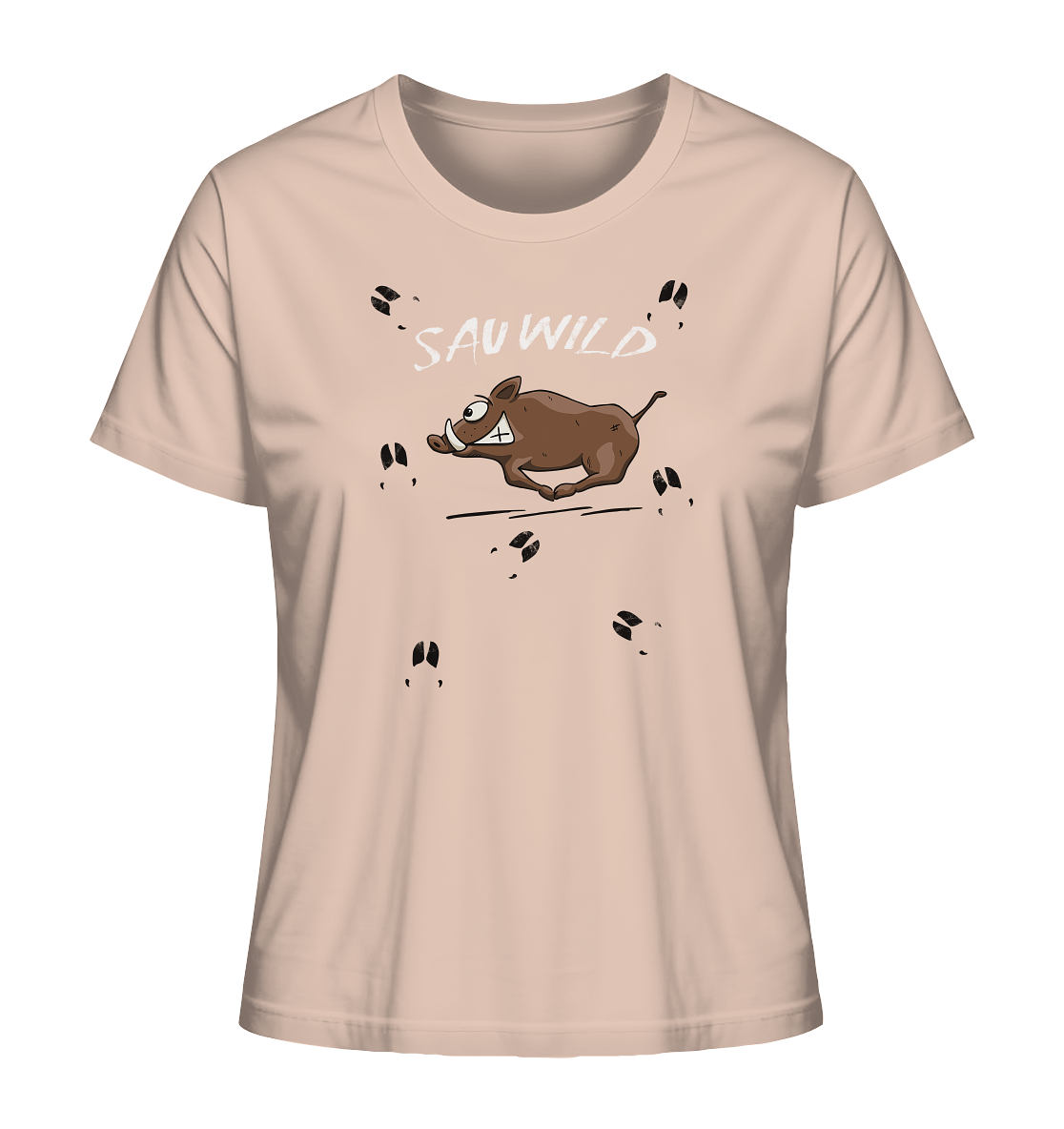 Sauwild wilde Sau | Wildschwein Keiler - Ladies Organic Shirt