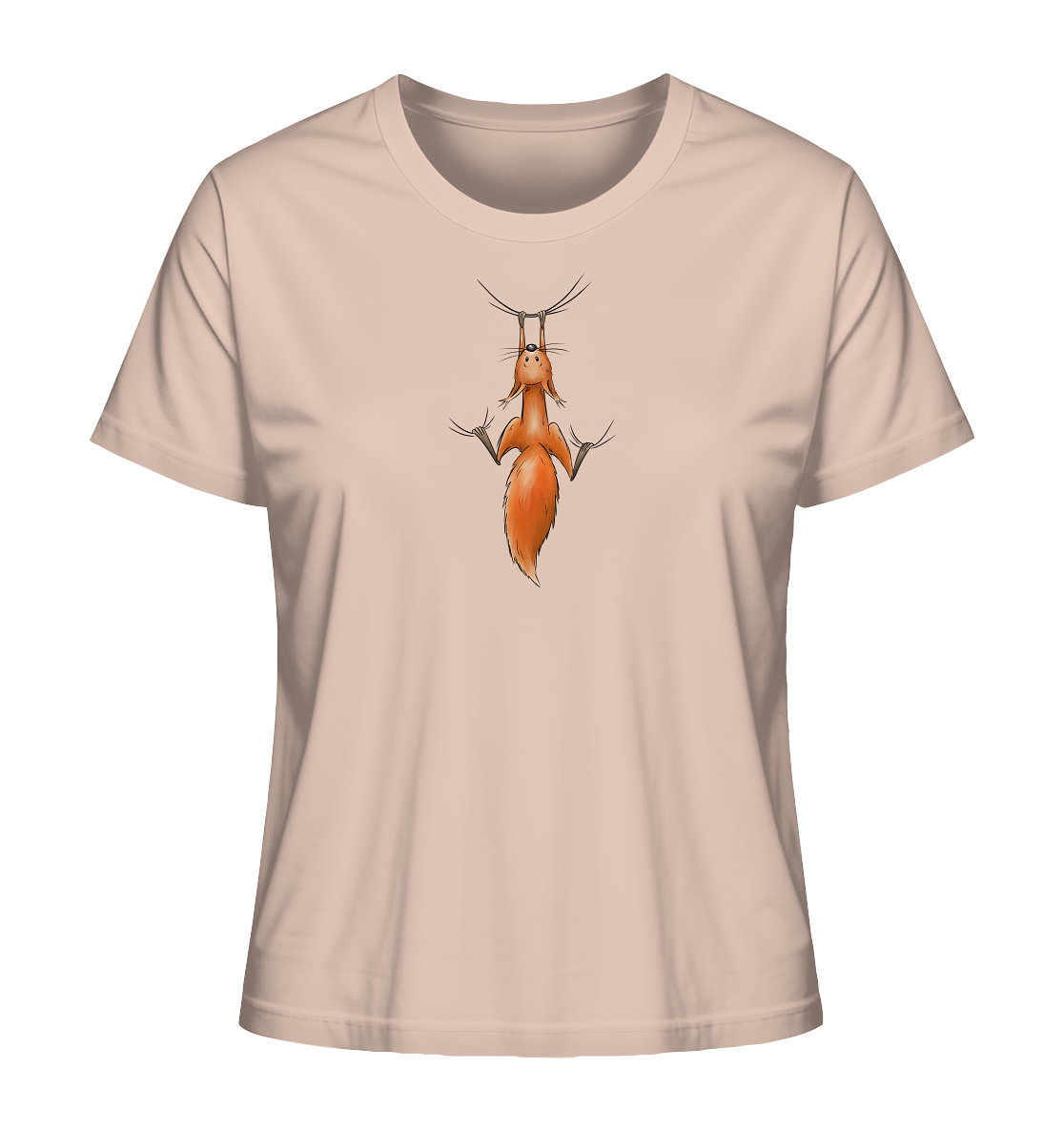 Rotes Eichhörnchen hängt ab - Ladies Organic Shirt