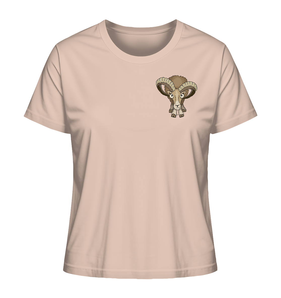 Bockiges Mufflon Widder Schafbock - Ladies Organic Shirt