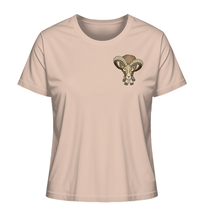 Bockiges Mufflon Widder Schafbock - Ladies Organic Shirt