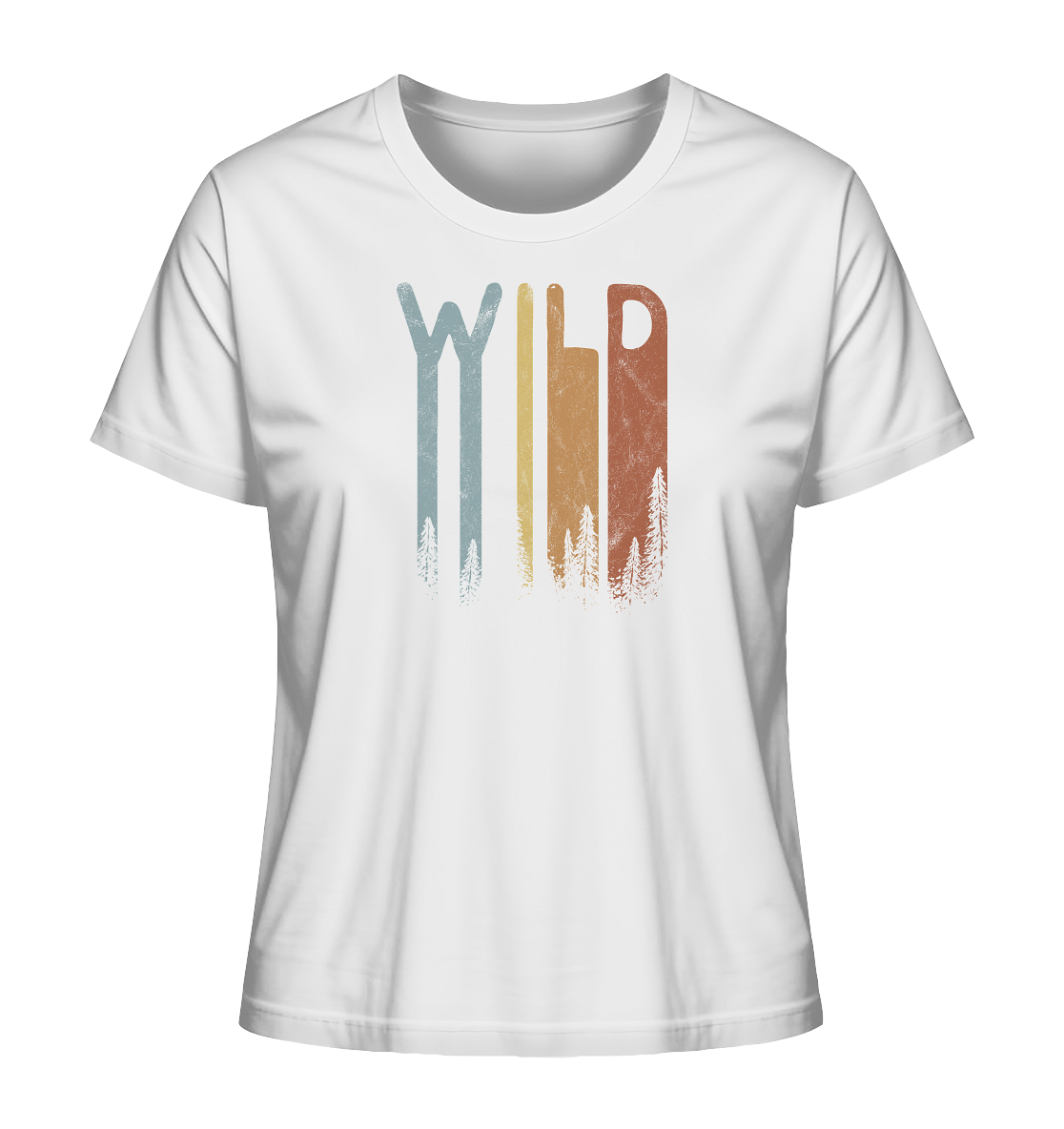 Wild Retro Schriftzug - Ladies Organic Shirt