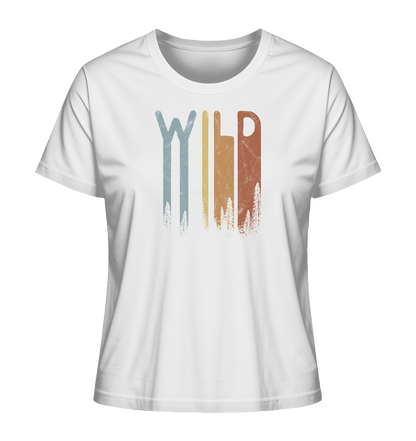 Wild Retro Schriftzug - Ladies Organic Shirt