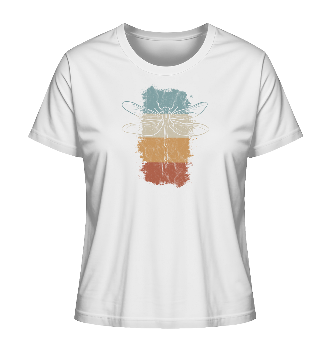 Retro Kunst Libelle | Vintage Dragonfly - Ladies Organic Shirt
