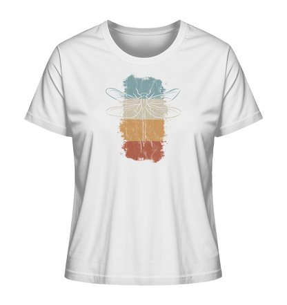 Retro Kunst Libelle | Vintage Dragonfly - Ladies Organic Shirt