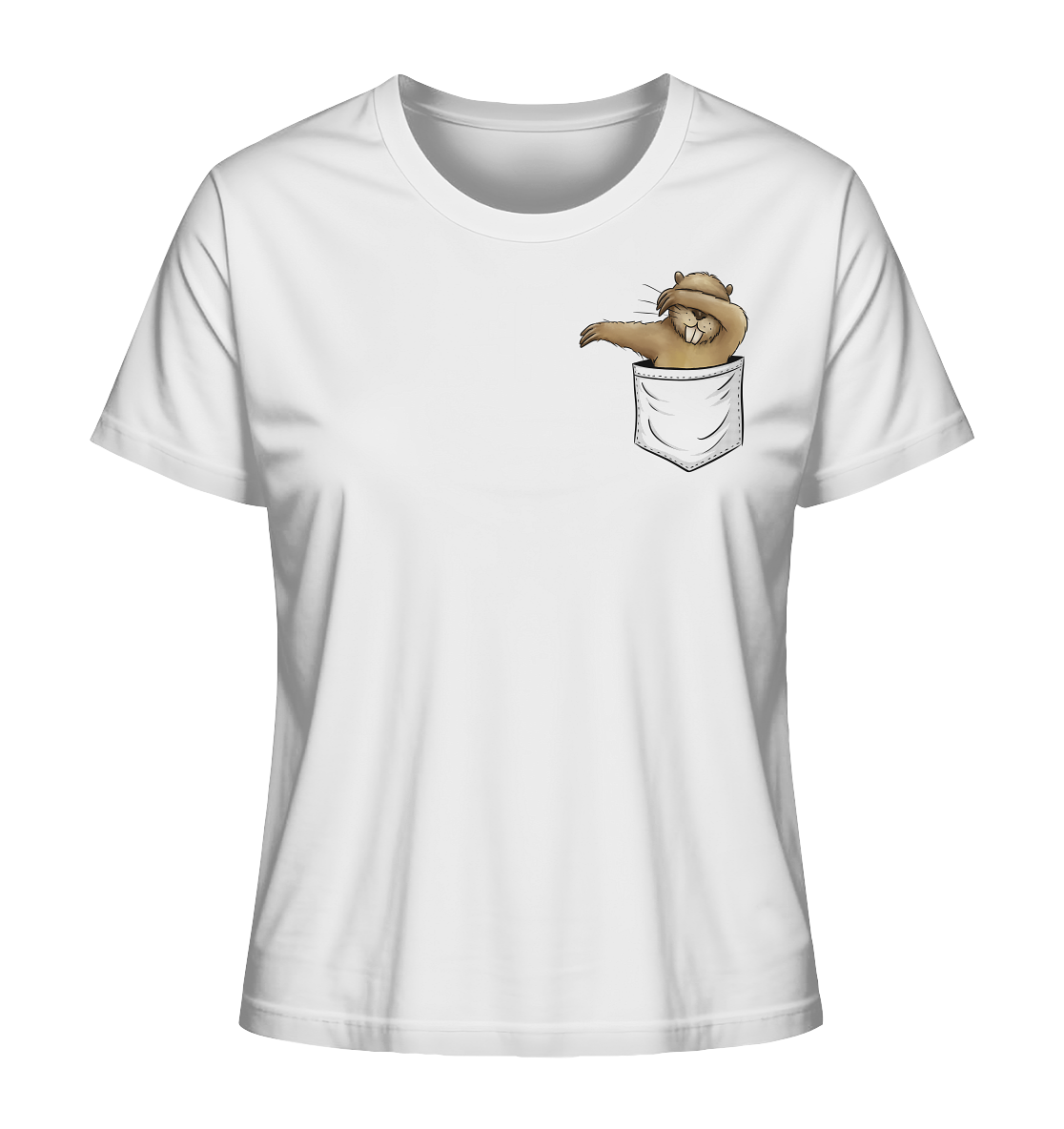 Dabbender Biber in Deiner Tasche - Ladies Organic Shirt