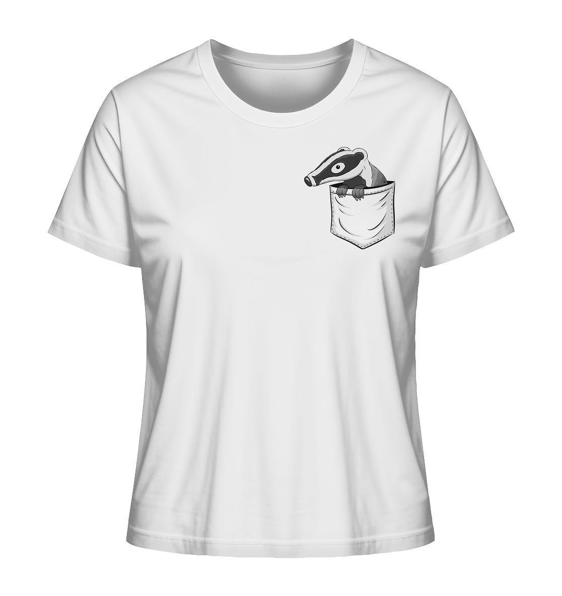 Lustig gemütlicher Dachs In der Tasche - Ladies Organic Shirt