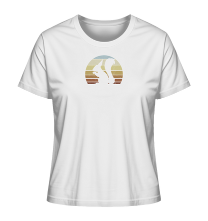 Retro Eichhörnchen Silhouette - Ladies Organic Shirt