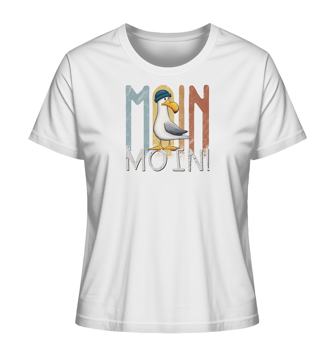Moin Moin norddeutsche Möwe - Ladies Organic Shirt