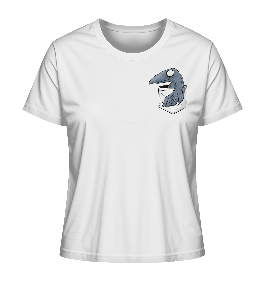 Grufti Rabe Krähe in der Tasche - Ladies Organic Shirt