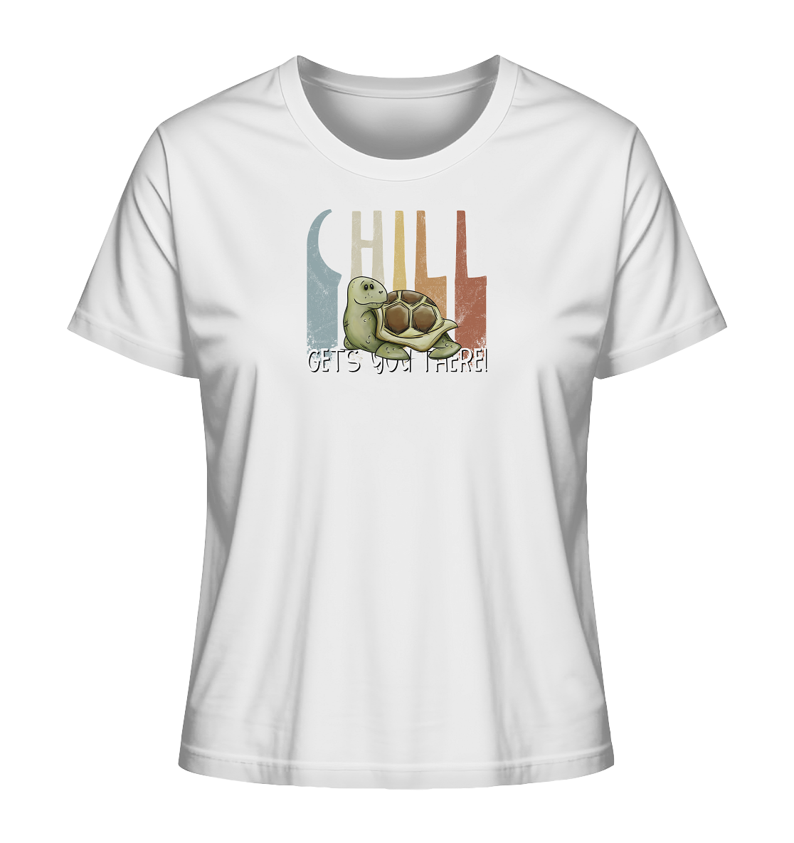 Gechillt gemütliche Schildkröte - Ladies Organic Shirt