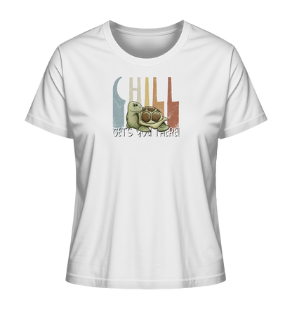Gechillt gemütliche Schildkröte - Ladies Organic Shirt