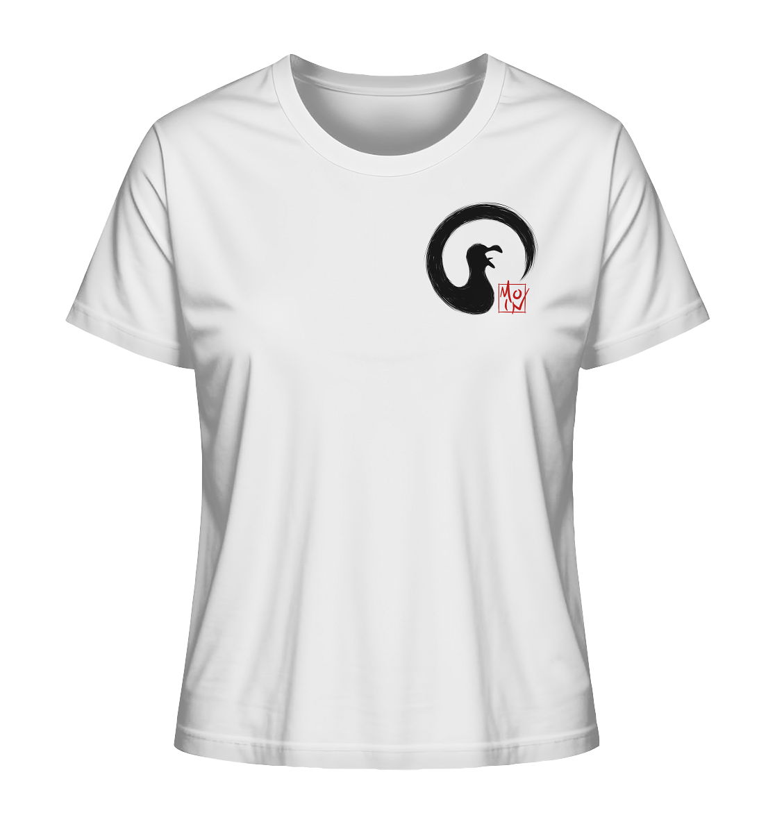 Moin kreischende japanische Enso Möwe - Ladies Organic Shirt