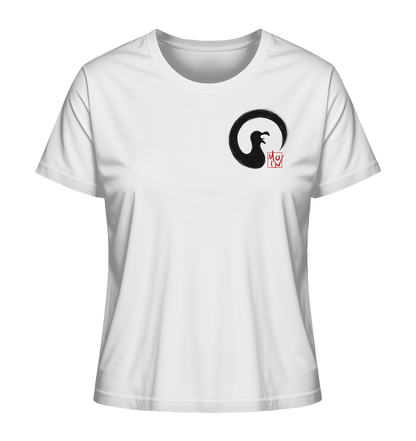 Moin kreischende japanische Enso Möwe - Ladies Organic Shirt
