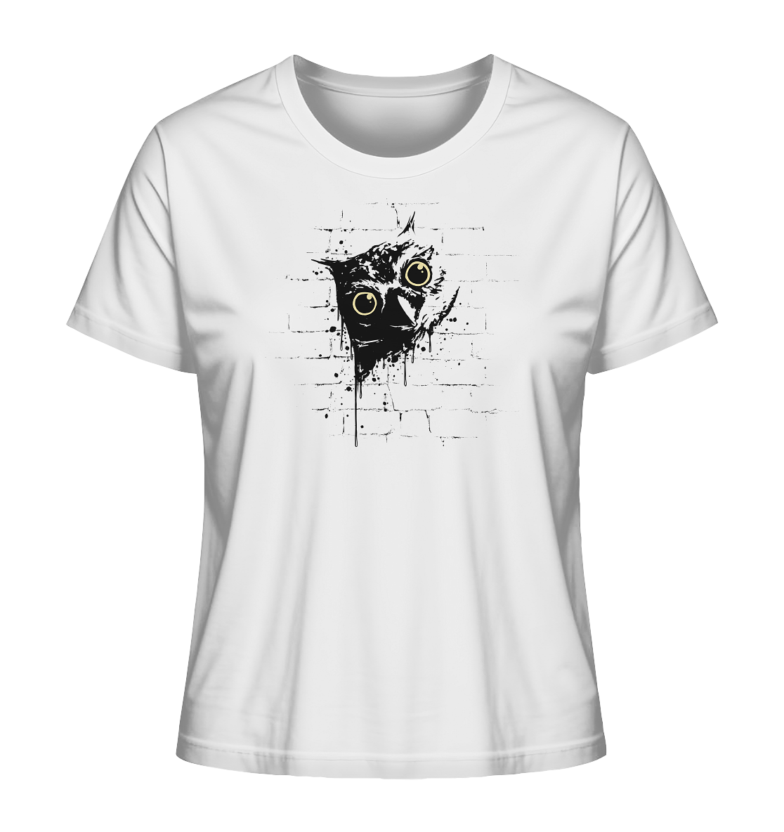 Lässige Street Art Eule - Ladies Organic Shirt