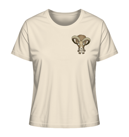 Bockiges Mufflon Widder Schafbock - Ladies Organic Shirt