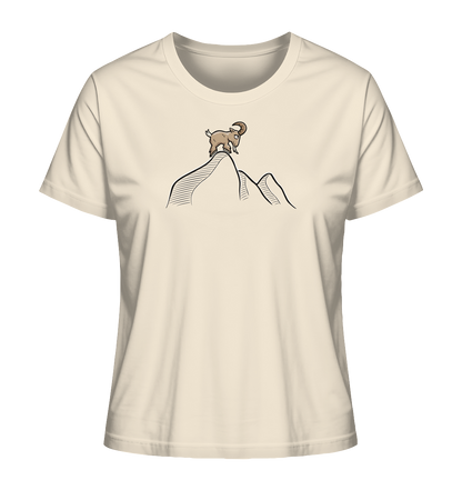 Ziegenbock in den Bergen - Ladies Organic Shirt