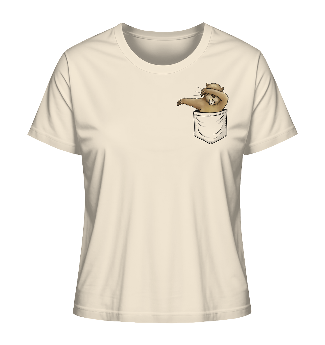 Dabbender Biber in Deiner Tasche - Ladies Organic Shirt