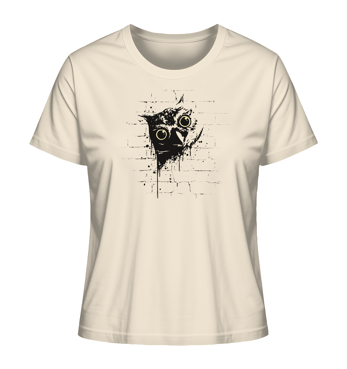 Lässige Street Art Eule - Ladies Organic Shirt