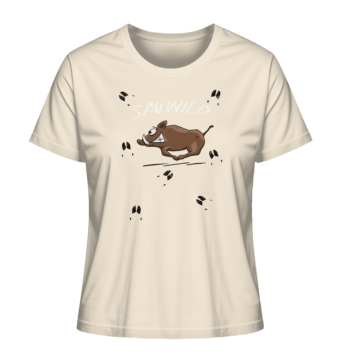Sauwild wilde Sau | Wildschwein Keiler - Ladies Organic Shirt