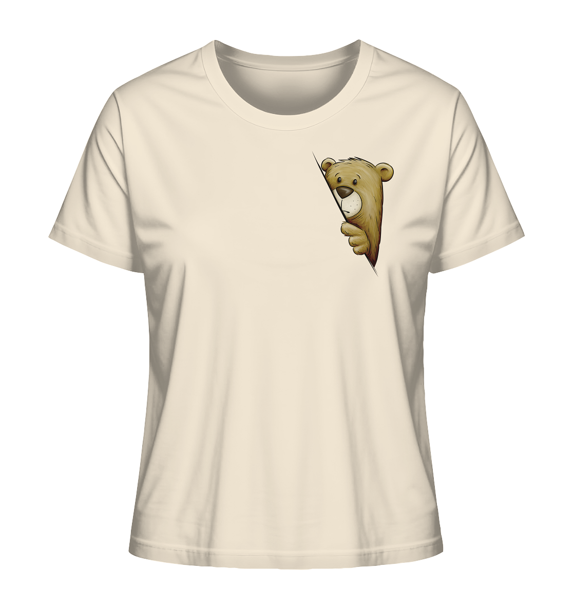 Funky Bär Illustration - Ladies Organic Shirt