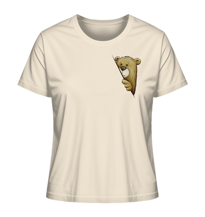 Funky Bär Illustration - Ladies Organic Shirt