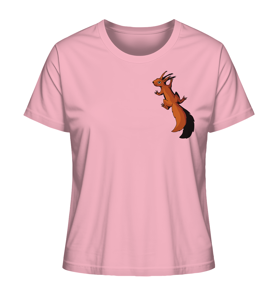 Süßes Eichhörnchen klettert - Ladies Organic Shirt