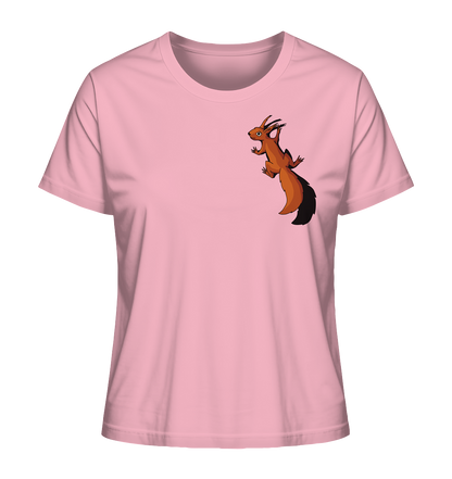 Süßes Eichhörnchen klettert - Ladies Organic Shirt