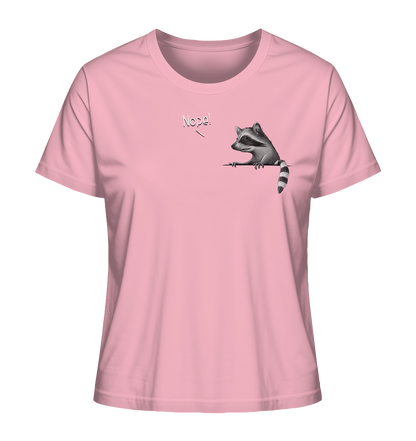 Nope! Frecher verwegener Waschbär - Ladies Organic Shirt