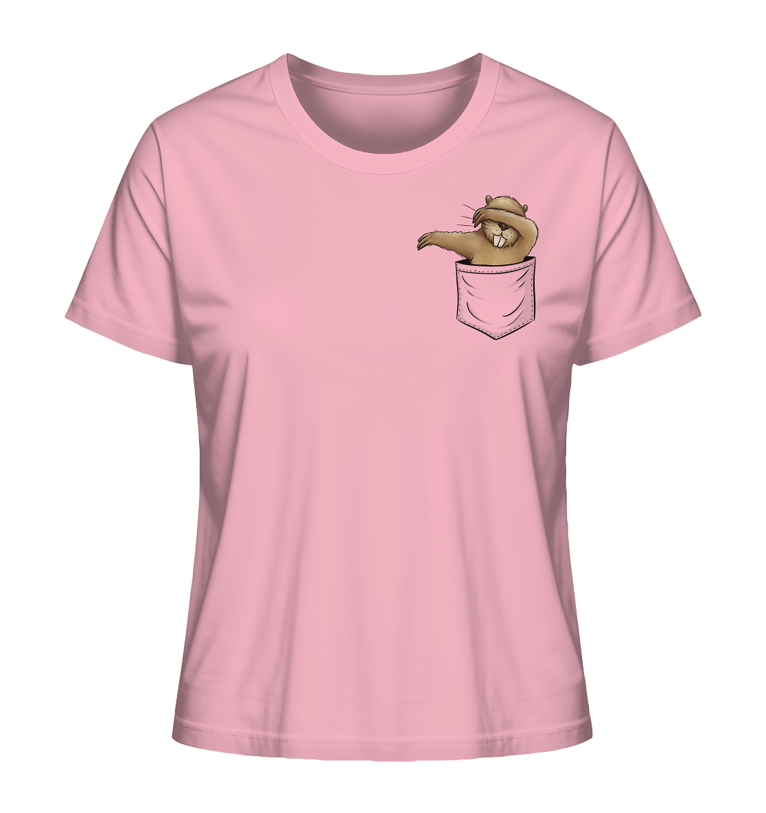 Dabbender Biber in Deiner Tasche - Ladies Organic Shirt