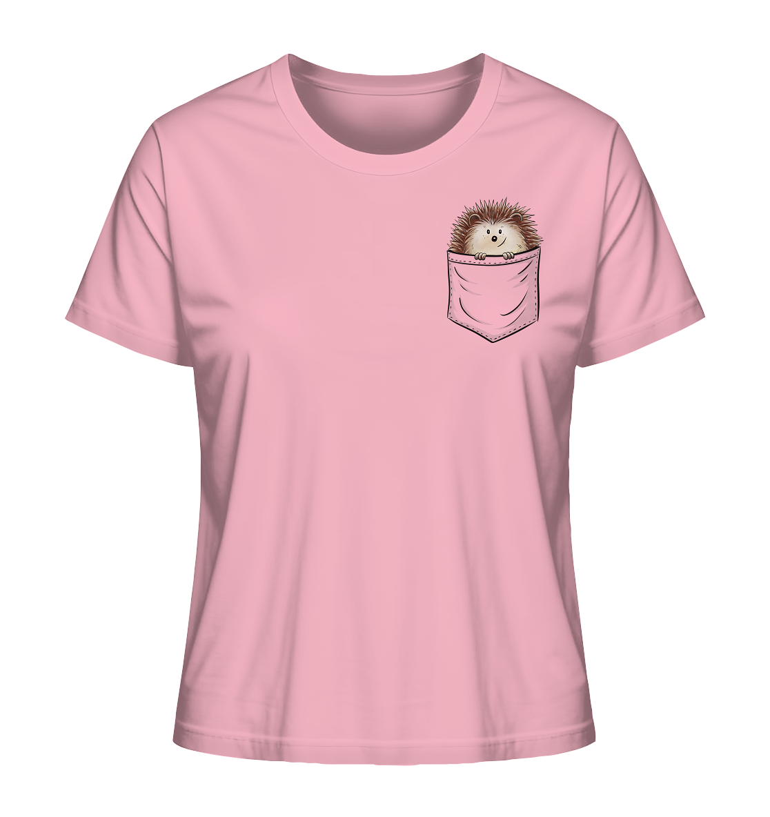Lustiger Igel in Deiner Brust-Tasche - Ladies Organic Shirt