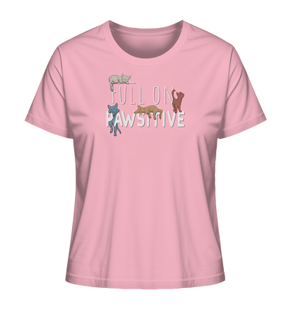 Full On Pawsitive! Gechillte Katzen - Ladies Organic Shirt