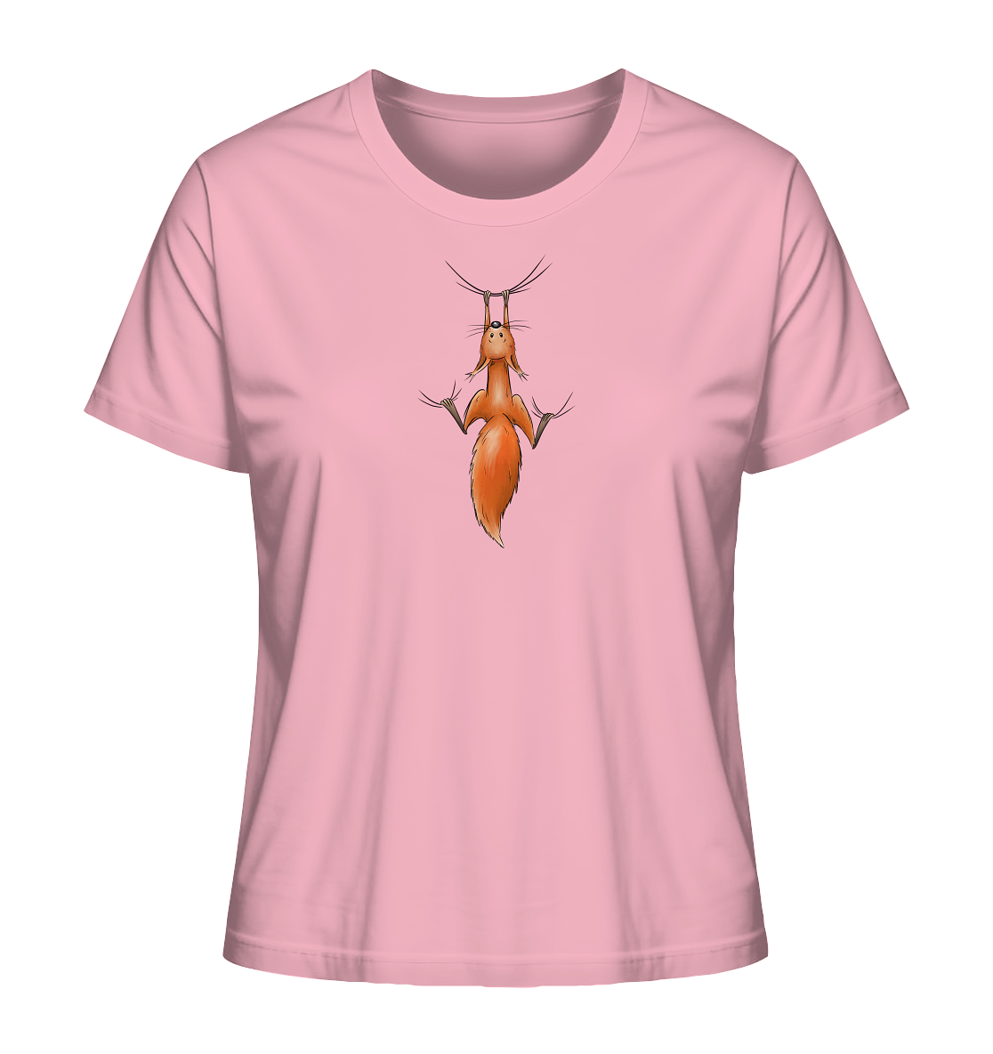 Rotes Eichhörnchen hängt ab - Ladies Organic Shirt
