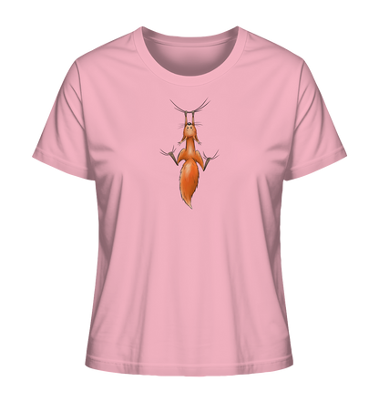 Rotes Eichhörnchen hängt ab - Ladies Organic Shirt