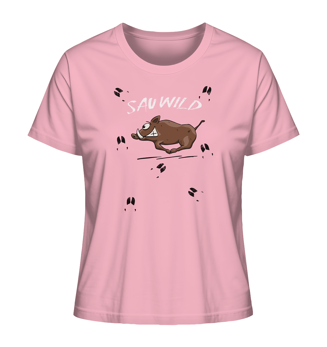 Sauwild wilde Sau | Wildschwein Keiler - Ladies Organic Shirt