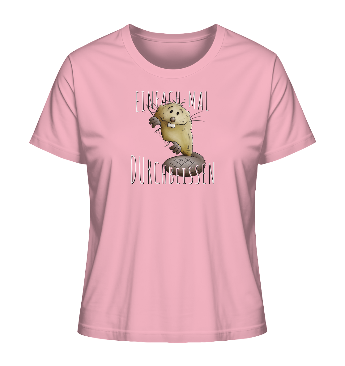 Einfach mal Durchbeissen Biber - Ladies Organic Shirt