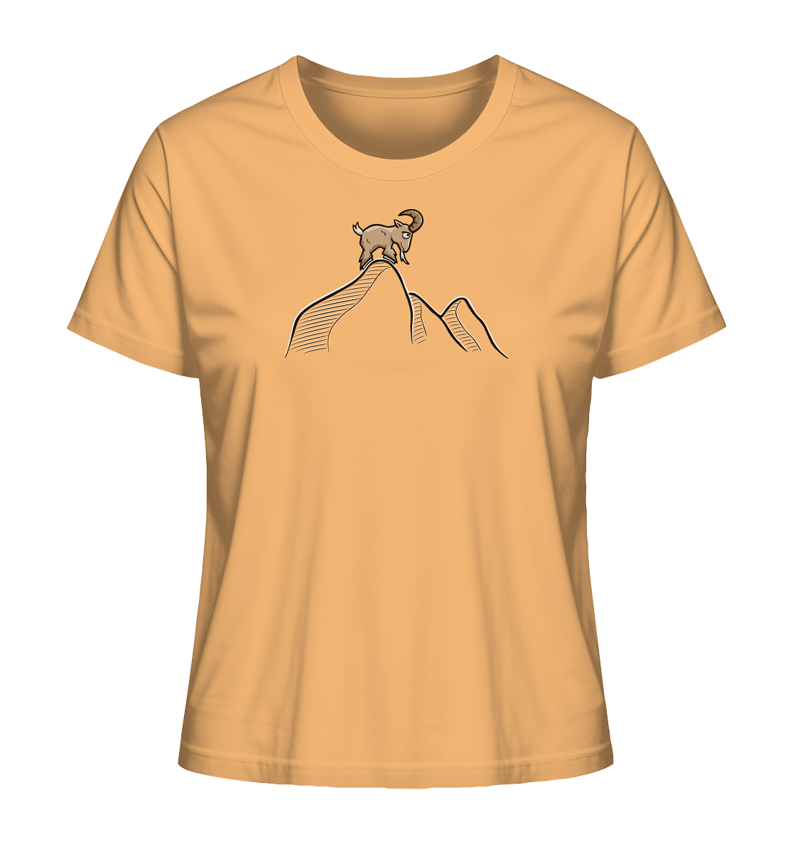 Ziegenbock in den Bergen - Ladies Organic Shirt