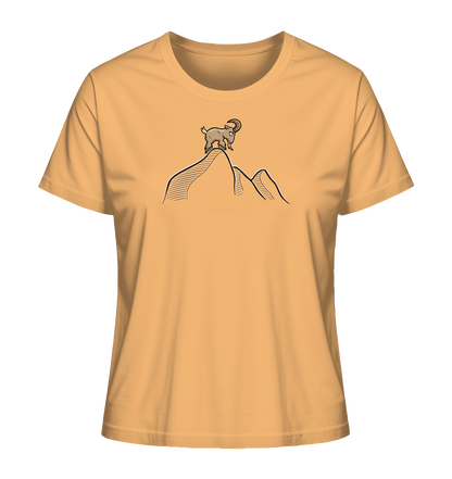 Ziegenbock in den Bergen - Ladies Organic Shirt