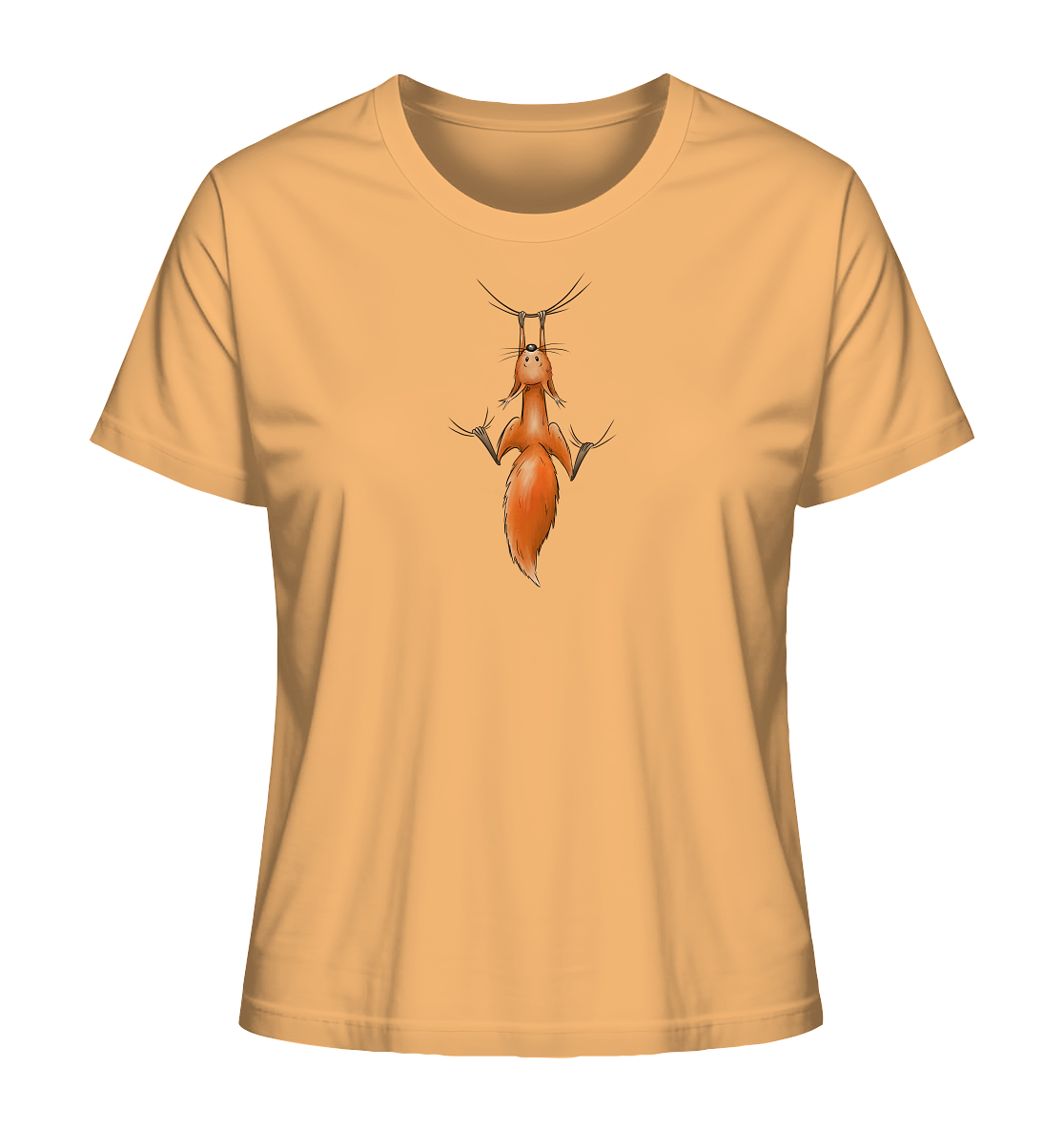 Rotes Eichhörnchen hängt ab - Ladies Organic Shirt