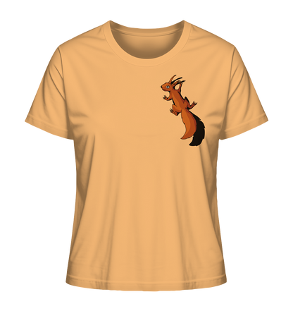 Süßes Eichhörnchen klettert - Ladies Organic Shirt