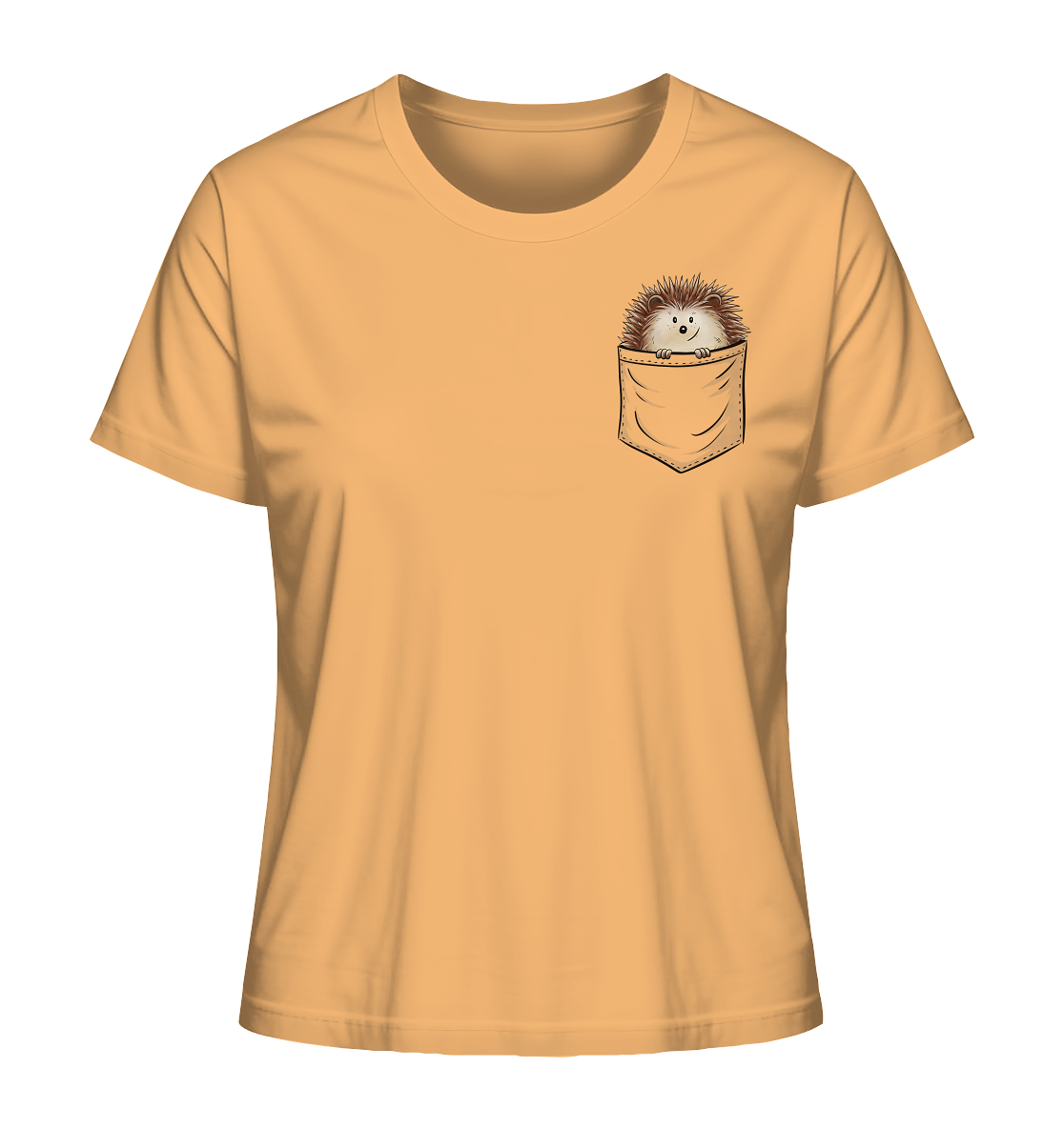 Lustiger Igel in Deiner Brust-Tasche - Ladies Organic Shirt