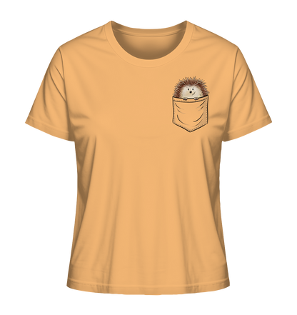Lustiger Igel in Deiner Brust-Tasche - Ladies Organic Shirt