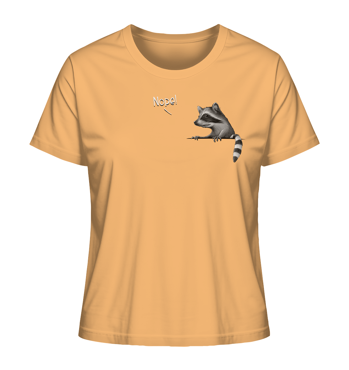 Nope! Frecher verwegener Waschbär - Ladies Organic Shirt