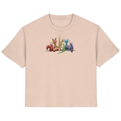 Regenbogen Tiere für Freundschaft, Toleranz und Vielfalt - Ladies Organic Shirt