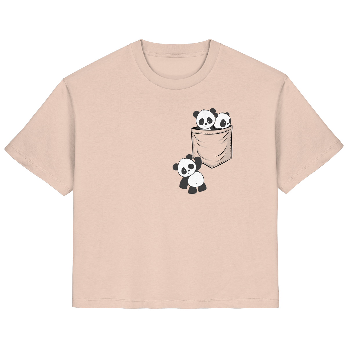 Kawaii Pandas in der Tasche - Ladies Organic Shirt