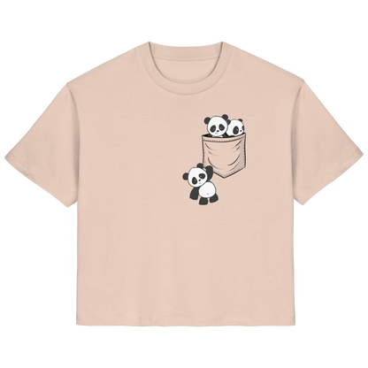 Kawaii Pandas in der Tasche - Ladies Organic Shirt