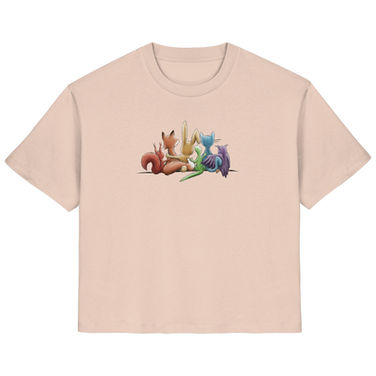 Regenbogen Tiere für Freundschaft, Toleranz und Vielfalt - Ladies Organic Shirt