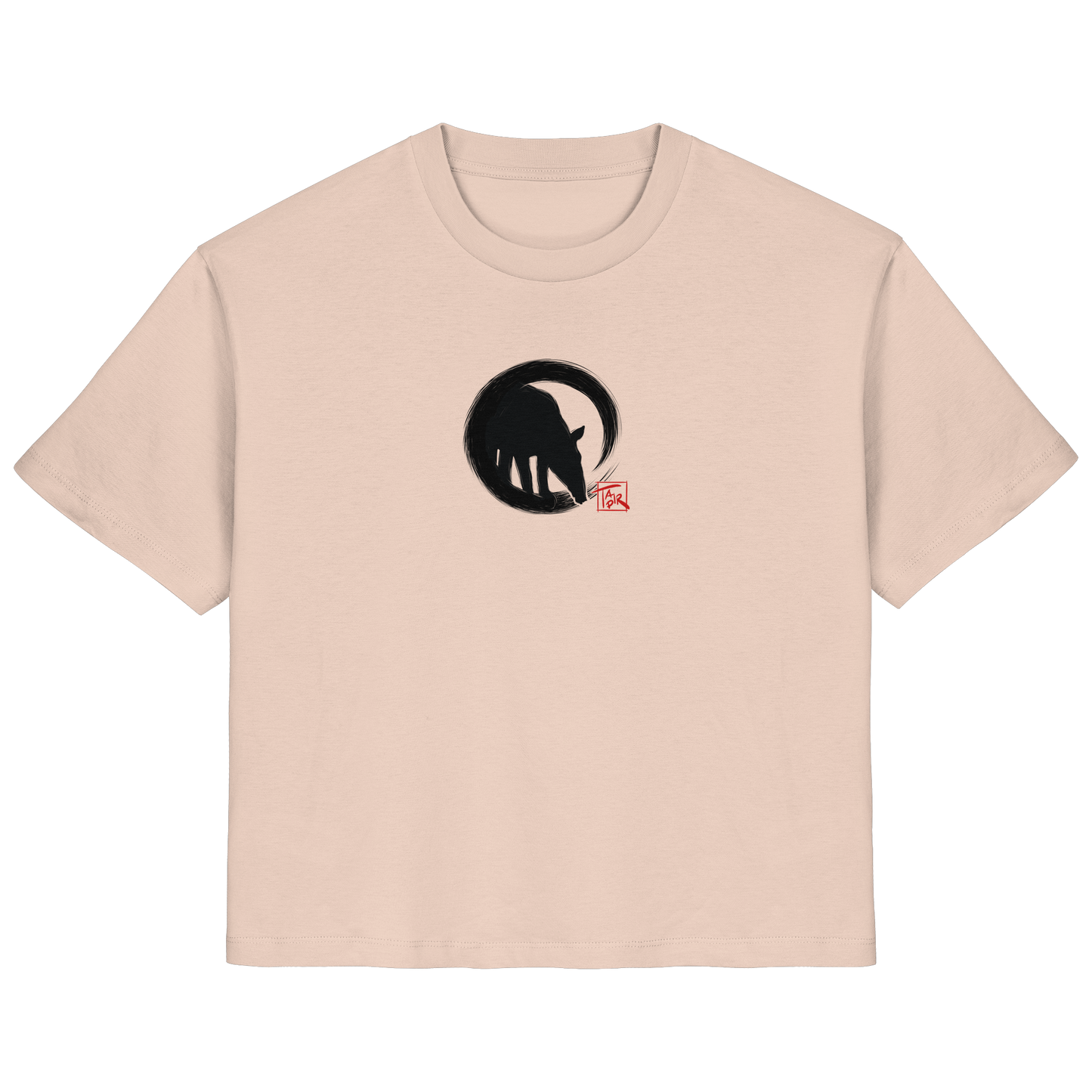 Zen Tapir im japanischen Enso Kreis - Ladies Organic Shirt