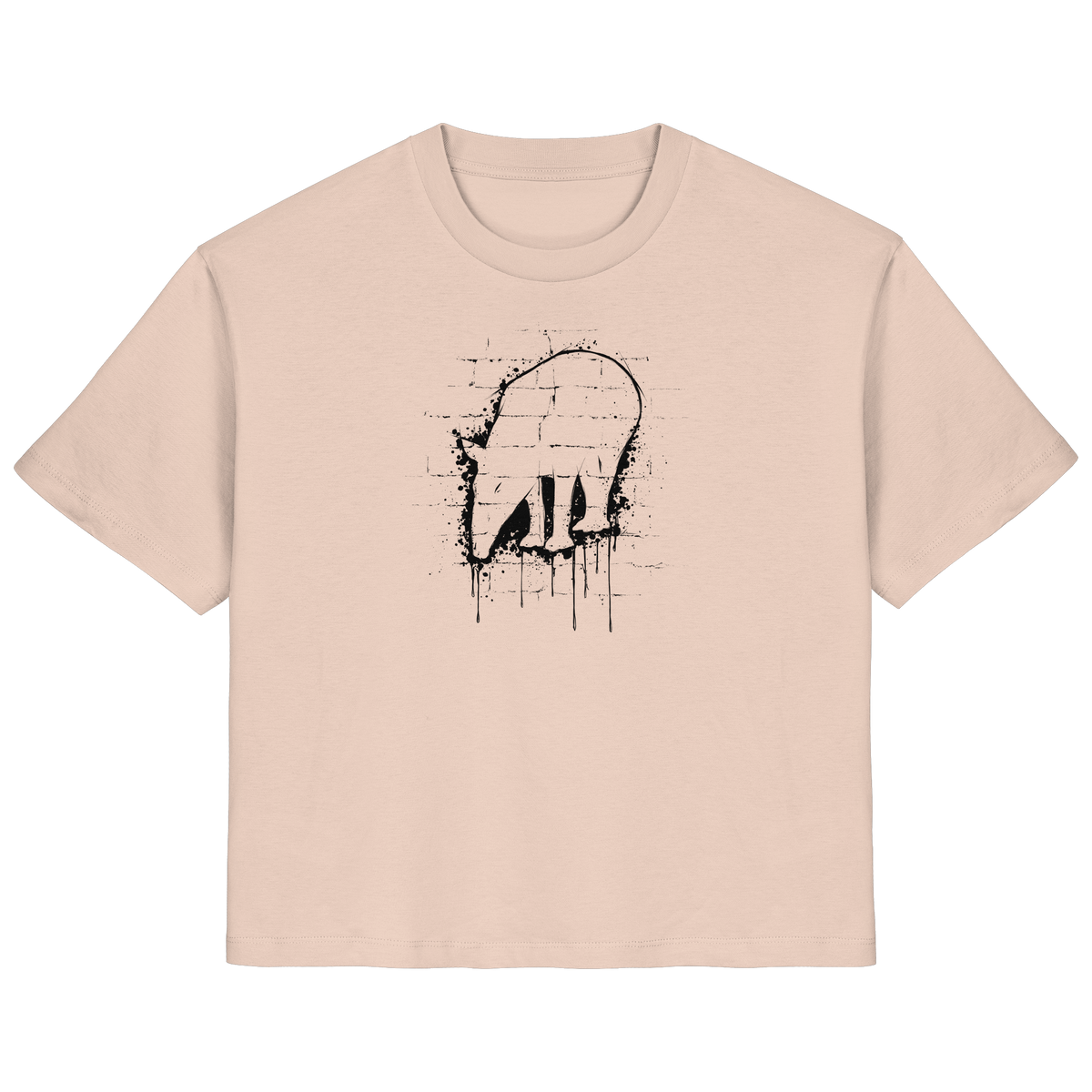 Urban Street Art Tapir Silhouette - Ladies Organic Shirt
