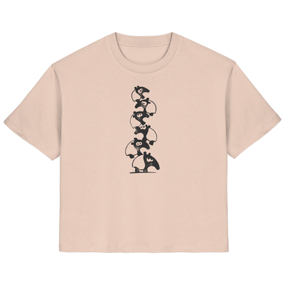 Lustiger Haufen aus Schabracken-Tapiren - Ladies Organic Shirt